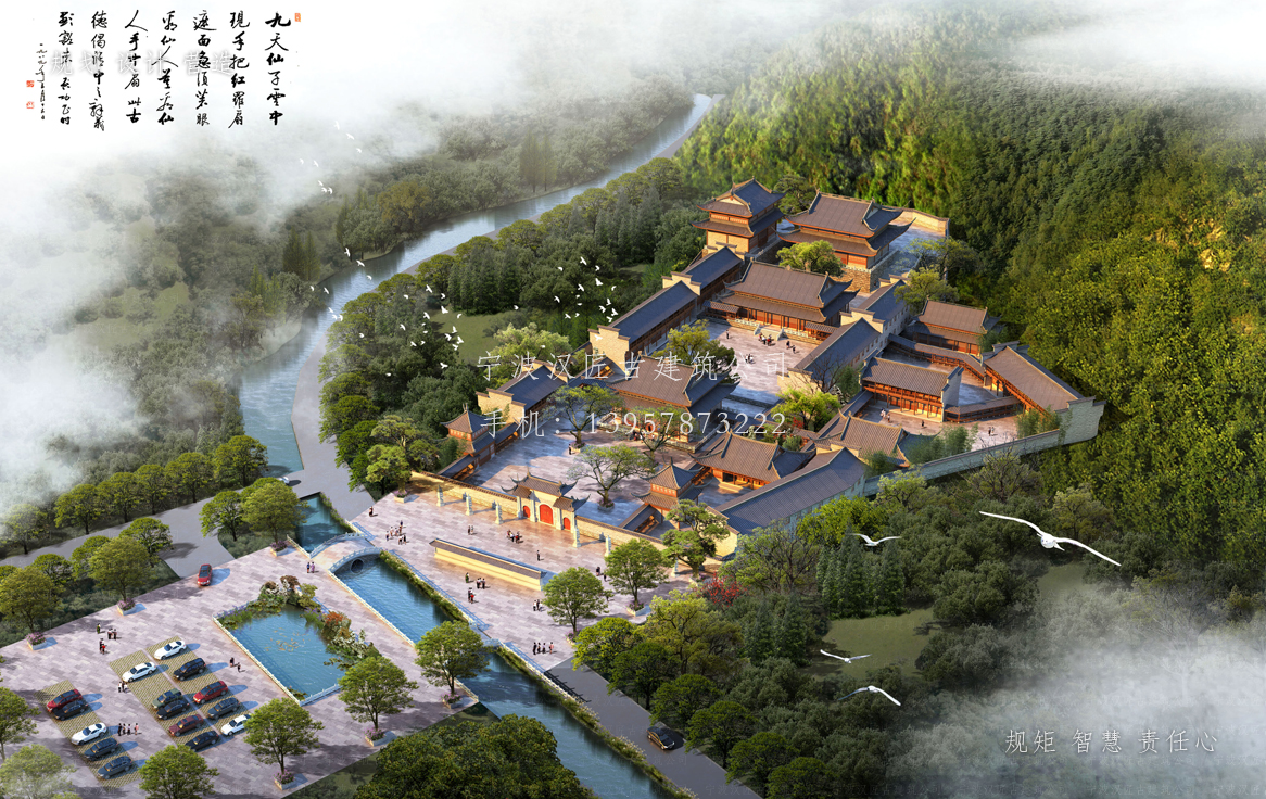 海丰资教寺总体建筑规划方案图